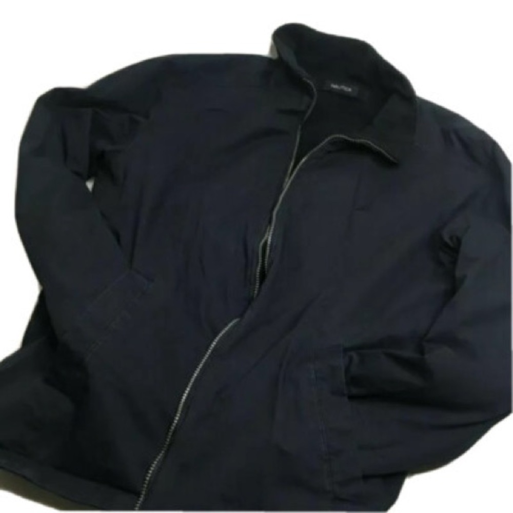 Nautica Men’s Reversible Bomber Fleece Jacket